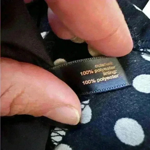 Outback Red black and tan polka dot flounce skirt with side zip, XS - Picture 5 of 5